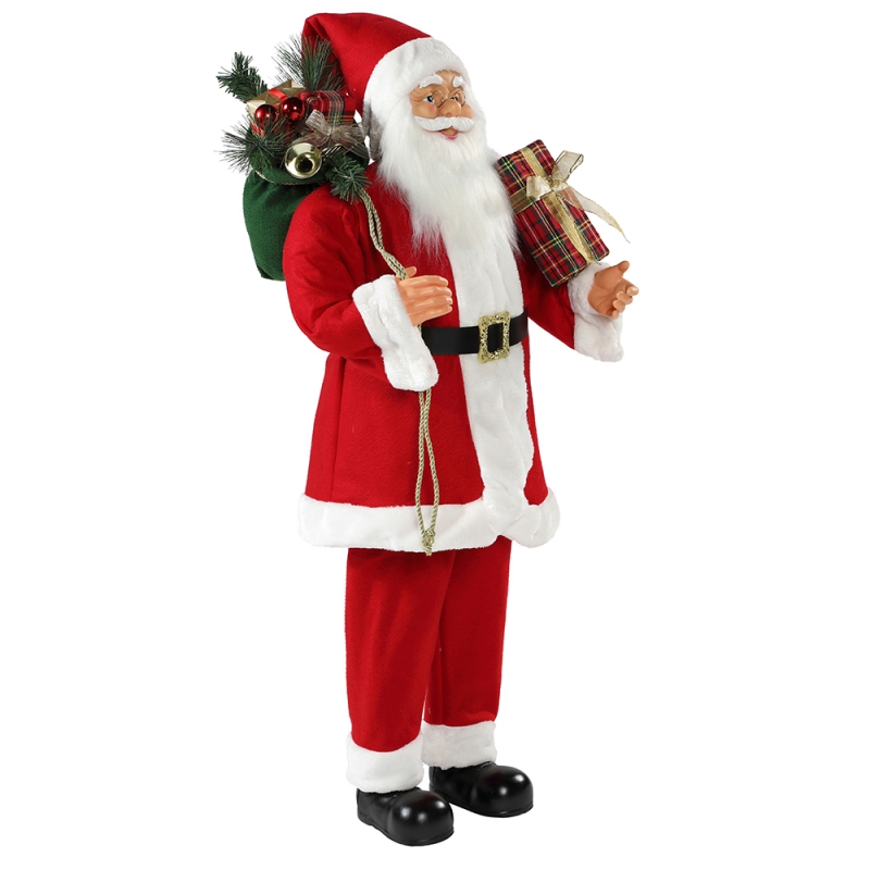 30 ~ 110cm Crăciun în picioare Santa Claus cu cadou sac de decorare ornament tradițional Figurine Colecția Xmas Series