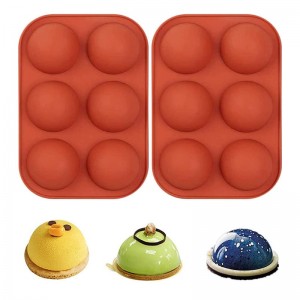 Semi rotundă formă silicon mucegai, mucegai de copt