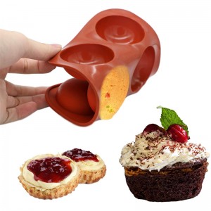 Semi rotundă formă silicon mucegai, mucegai de copt