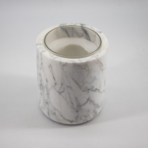 Suport pentru lumânare din piatră din piatră din marmurănaturală