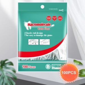 100 buc Pungi de înaltă calitate Dental Floss Producător Dental Pick Floss pentru adulți Floss dentar