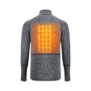 Greutatea redusă încălzită sub îmbrăcăminte, lenjerie gri încălzită cu putere baterie