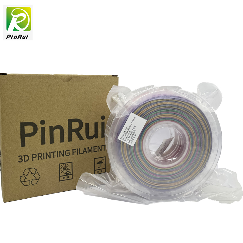 Pinrui Glitter PLA 1.75mm 3D Printer Filament Sparkle Twinkling Culoare curcubeu