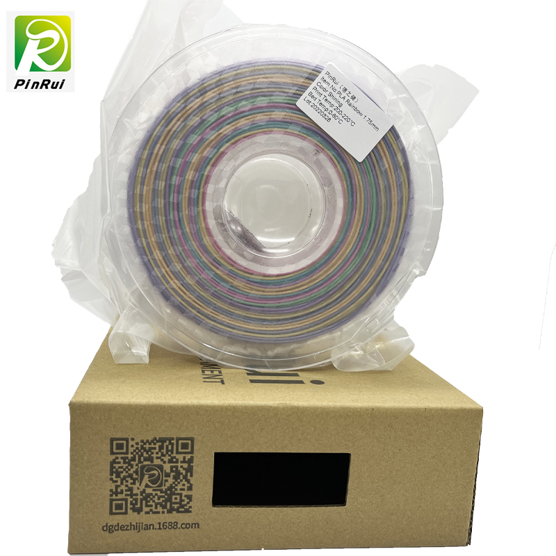 Pinrui Glitter PLA 1.75mm 3D Printer Filament Sparkle Twinkling Culoare curcubeu