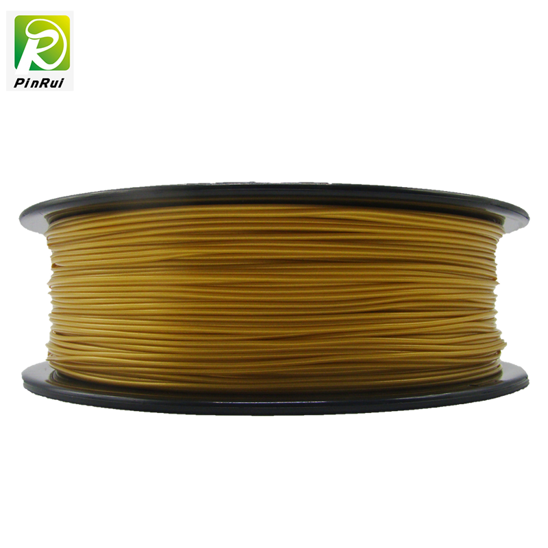 Pinrui de înaltă calitate 1 kg 3D PLA imprimantă filament galben de aur culoare