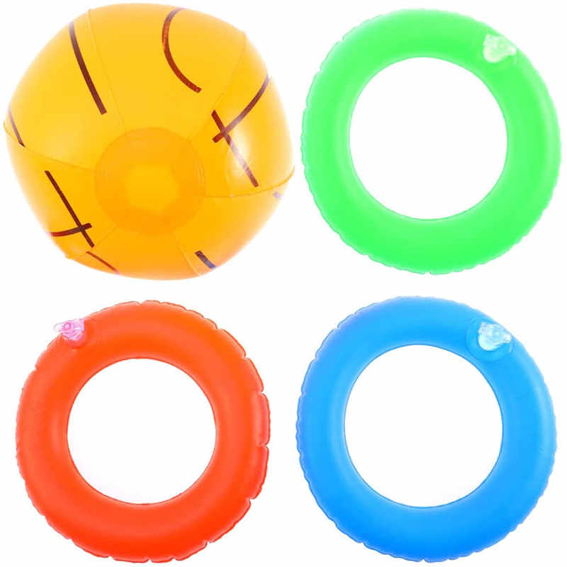 Piscină gonflabilă plutitoare Baschet Hoop Set, Piscină joc Jucărie, Stand de baschet de apă gonflabilă