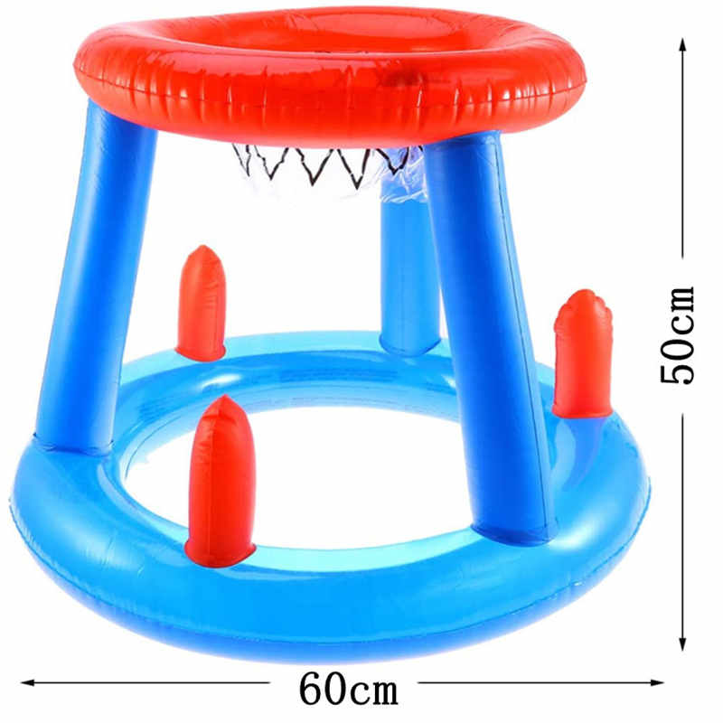Piscină gonflabilă plutitoare Baschet Hoop Set, Piscină joc Jucărie, Stand de baschet de apă gonflabilă