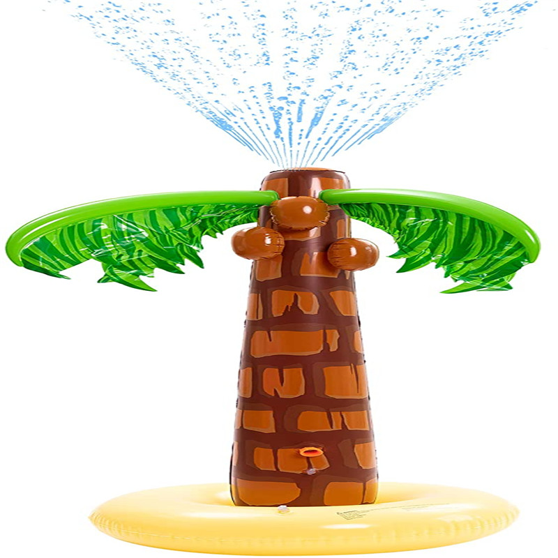 gonflable palmier de cocos jucărie copac, decorare float exterior pentru fundal de plajă