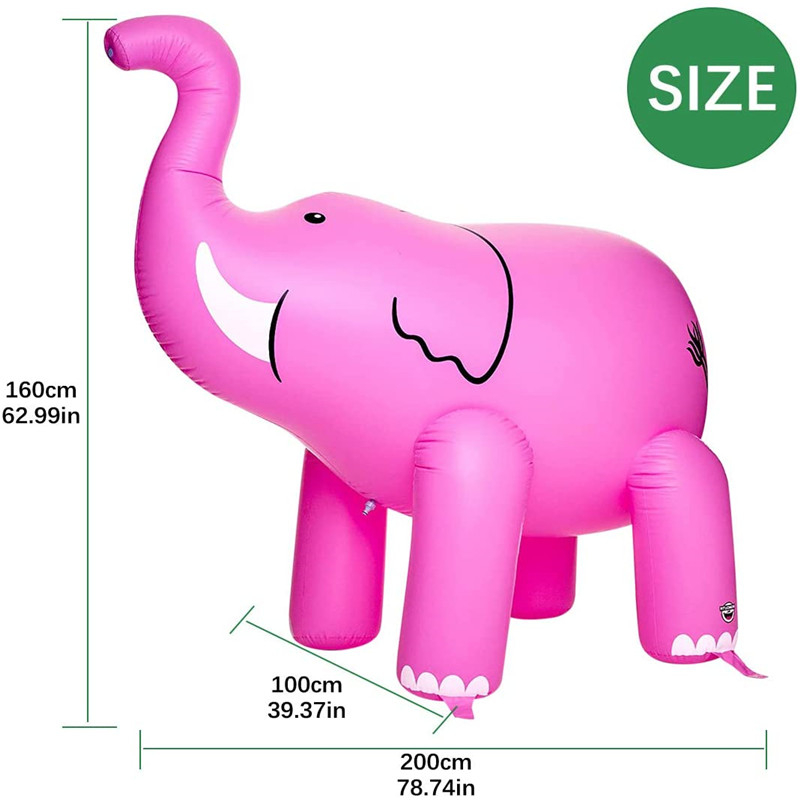 Fabrică de ieșire gonflabilă jucărie elefantă, PVC gonflabile publicitate cartoon caracter float, jucărie plină de aer pentru copii