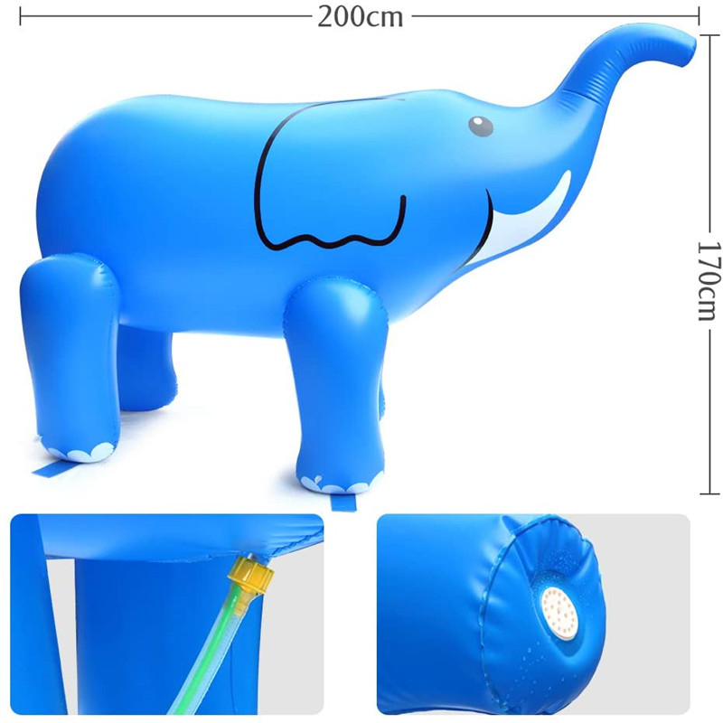 Fabrică de ieșire gonflabilă jucărie elefantă, PVC gonflabile publicitate cartoon caracter float, jucărie plină de aer pentru copii