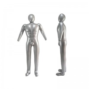 Model de manechin din PVC gonflabil, dimensiune completă cu cap și brațe, plastic complet manechin