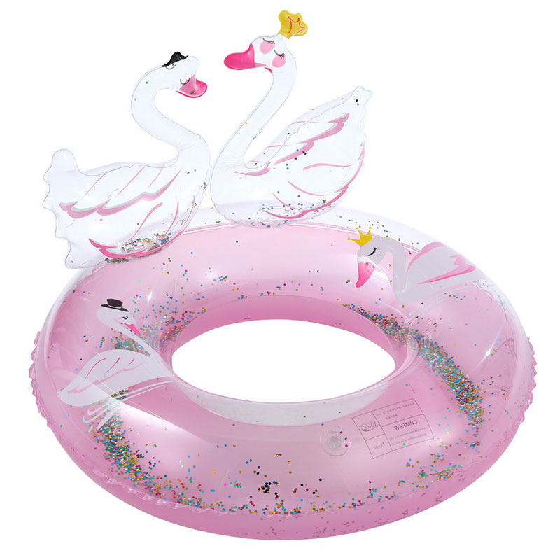 Copii Inel de înot drăguț Swan, inel gonflabil pentru copii