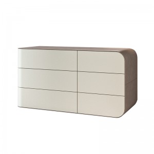 Mobilier modern pentru casă din piele alb -tablă bufet alb pentru sufragerie