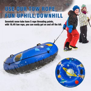 Jucării părinte-copil în aer liber de iarnă, spațiu rezistent la rece, Tubul de zăpadă gonflabil