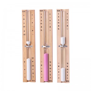 Fabrica cu ridicata 5 15 minute eco eco colorat rotativ din lemn denisip de saună de clepsidră