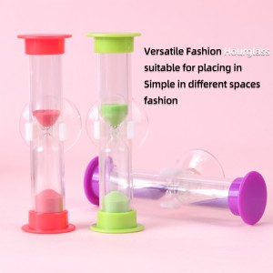 Vânzare fierbinte din fabrică Mini colorat mini 135min denisip de plastic Cupa de aspirație a clepsidrei