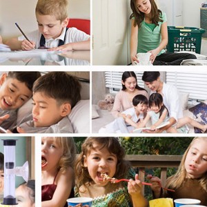 Vânzare fierbinte din fabrică Mini colorat mini 135min denisip de plastic Cupa de aspirație a clepsidrei