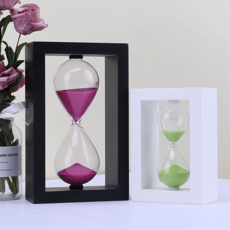 Personalizare cadru din lemn de înaltă calitate cronometru denisip 1 oră denisip decor 15 30 minute cadru din lemn din sticlă clepsidră