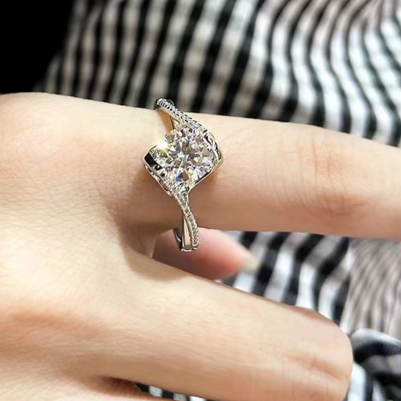 Gata de expediere de înaltă calitate S925/18k/14k/10k aur cu moissanite/reale inel de logodnă cu diamante