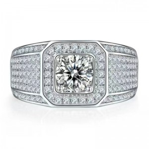 Angajare S925/18K/14K/10K cu Moissanite/Real Diamond for Man