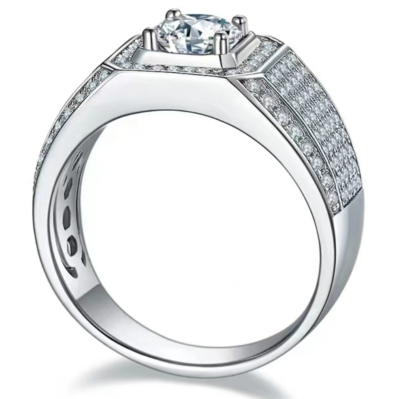 Angajare S925/18K/14K/10K cu Moissanite/Real Diamond for Man