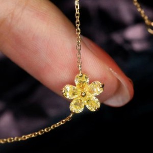 18k/14k/10k Gold galben diamant colier pentru fată