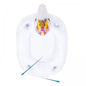 Suport pentru băuturi cu tavă de gheață plutitoare, băutură cu fructe de băuturi pentru picnic la grătar, bara de servire unicorn gonflabilă