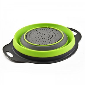 Multifuncție pliabilă cu legume cu legume spălătoare de depozitare filtru de plastic pliabil coș de scurgere