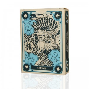 Card tăiat cu flori producător personalizat magie de joc de joc germannegrunucleu de hârtie deschisă ventilator de flori tăiat cu flori card de joc în relief