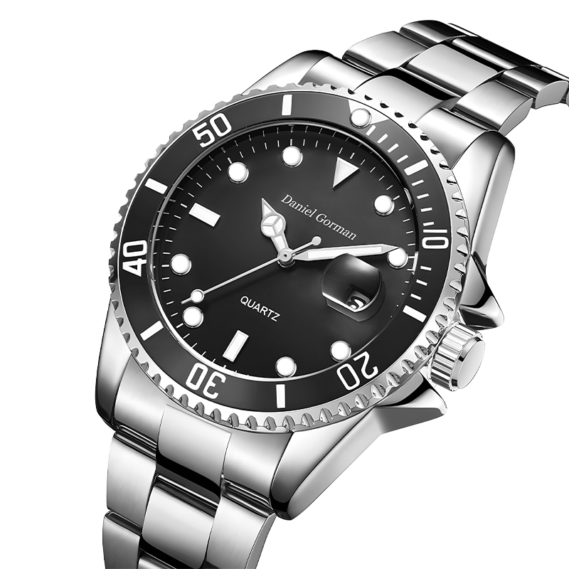 Daniel Gorman pentru bărbați de cea mai bună calitate pentru bărbați de cea mai bună calitate, Watproof Waterproof Classic Oțel inoxidabil, curea de modă pentru bărbați, cu Quartz Watchrm001