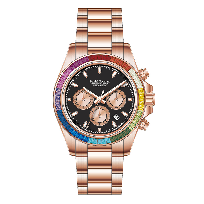 Ceas de lux din oțel inoxidabil Watchdg9003