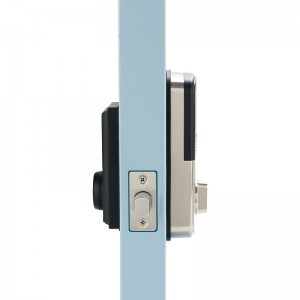 3002 Blocarea inteligentă pentru ușa din față cu tastatură cu ecran tactil și amprentă, blocare electronică ușă inteligentă Deadbolt