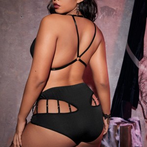 Detaliu în lanț Linked Linked a tăiat set de lenjerie sexy