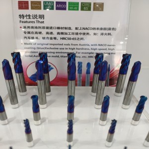 Four Edge Fiat Base Efl End Standard Tip două mingi End End Mill Tip standard tip standard