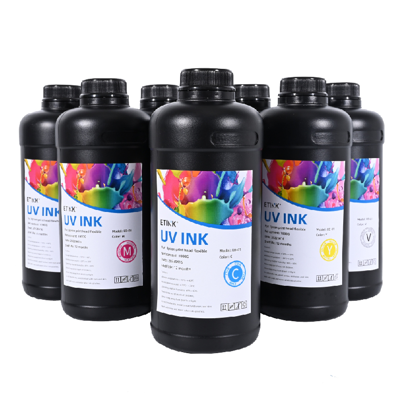 Cerneala moale condusă de UV este potrivită pentru capetul de imprimare Epson pentru a imprima piele