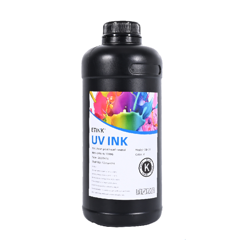Cerneala moale condusă de UV este potrivită pentru capetul de imprimare Ricoh pentru a imprima acril PVC