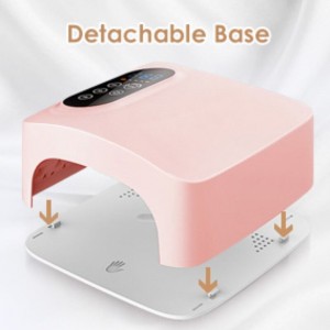 M&r 601pro 72W Lampa cu unghii LED fără fir, uscător de unghii LED reîncărcabil, 15600mAh Wireless Fast Lamph Lamph Lampa Curling, Gel profesionist Gel Leading Nail Art Instrumente de manichiură pentru casă și salon (reîncărcabil)