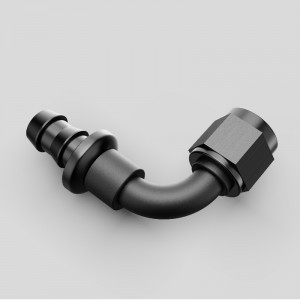 Furtunul de blocare pivotare capăt o apăsare pe conectorul din aliaj de aluminiu Barb