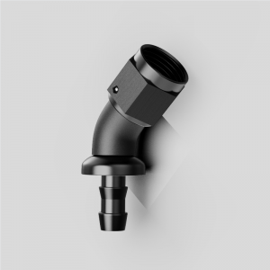 O bucată completă cu flux completneîntrerupt Barb Push Block Ends o montare