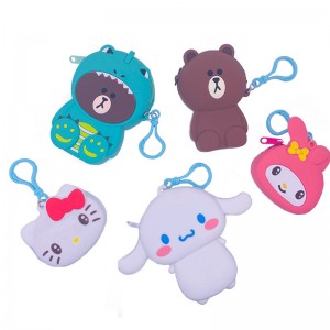 Caractere drăguțe și mici cu carton pungi siliconice pentru copii