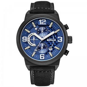 Baogela Men \\\\ Black Sports Quartz Quartz Watch Leisure Fashion Analog Timing Timing Afișare Men \\\\\'s Watch 1709 Black Blue