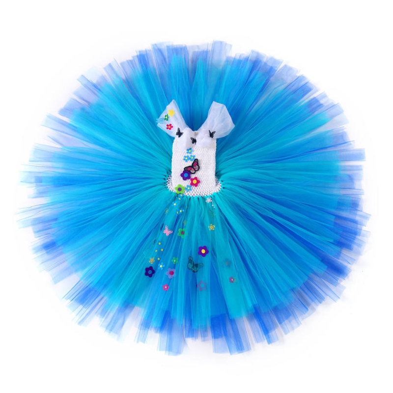 Rochie de costume Encanto Mirabel pentru fete cosplay Isabela Madrigal Prințesa Halloween Rochie cu pahare cercei