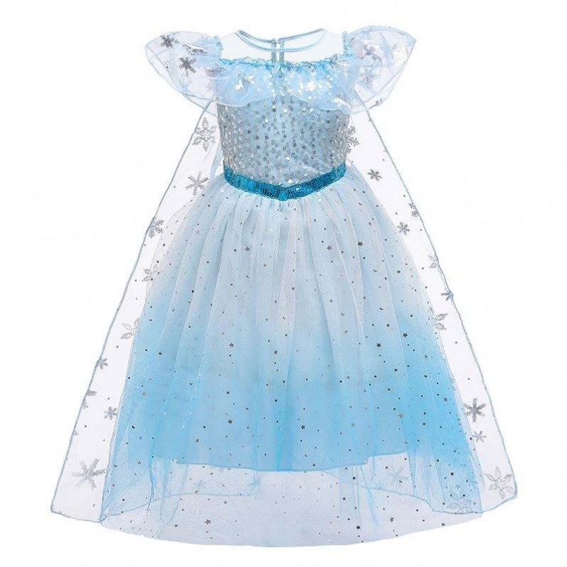 Baige Cosplay Party Dress Up Belle Princess Girls Costum Costum Prințesa Elsa Anna Halloween Fairy Kids Dress Fancy BX1683