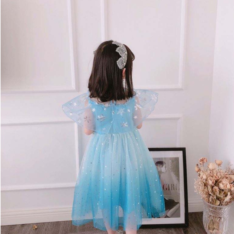 Baige Cosplay Party Dress Up Belle Princess Girls Costum Costum Prințesa Elsa Anna Halloween Fairy Kids Dress Fancy BX1683