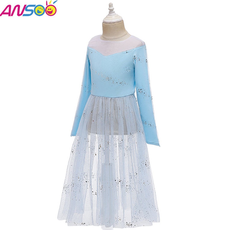 Ansoo Dress Up 2 Prințesa Elsa Anna Costum de modă ELSA 2 Film 2 Rochie pentru fete de 2-13 ani