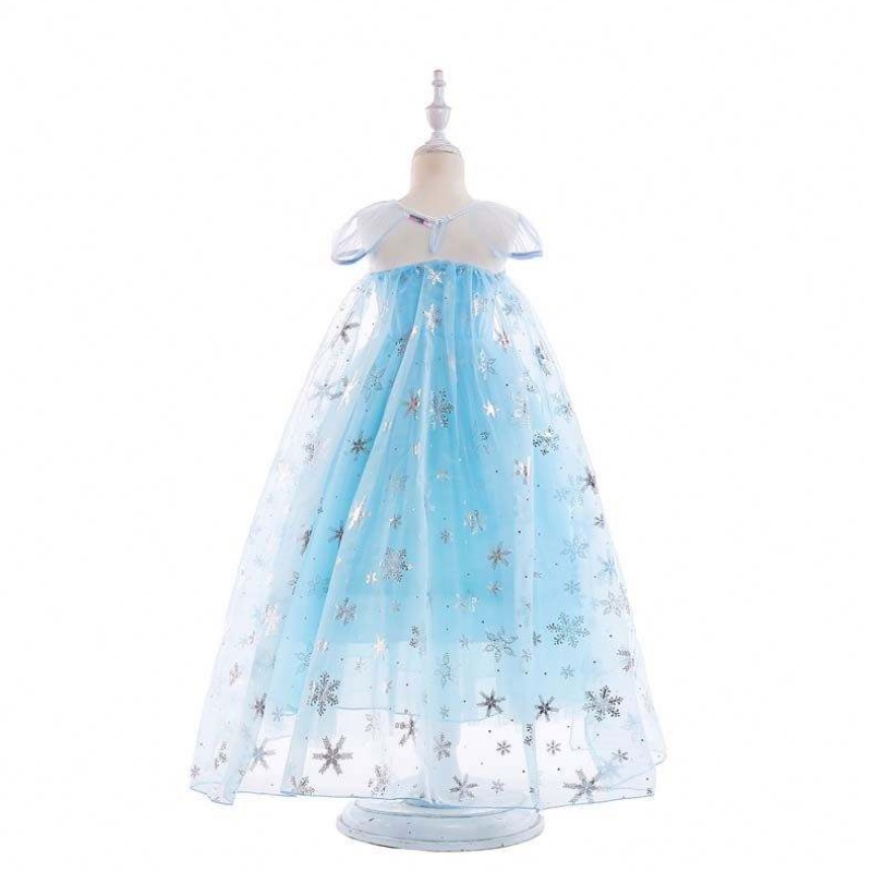 Prințesa Costume Petrecere denaștere Dress Up Fetele Elsa Beadings Rochie prințesă HCGD-044