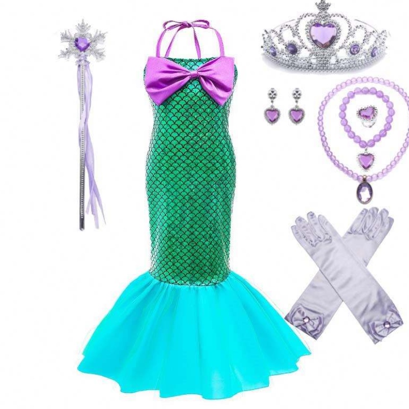 Amazon Hot Selling Party Party Princess Ariel Cosplay Up Kids Costum Mermaid DGHC-028