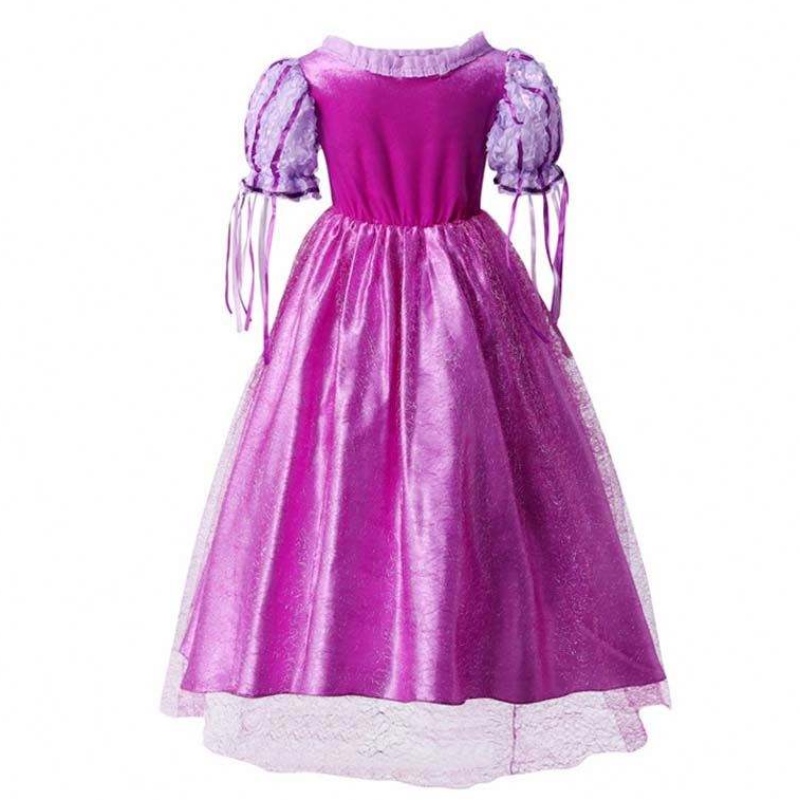Gadgets 2022 Fetițe Purple Color Rapunzel Prințesă Rochie cu accesorii HCRS-006