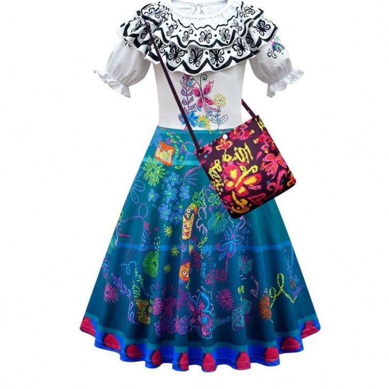 Halloween Cosplay Tutfit Women Women Princess Rochii Mirabel Isabella Encanto Costum pentru adulți HCIS-017