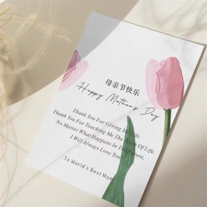 Carduri de felicitare Hârtie Kraft tipărită pentru ziua denaștere a logo -ului personalizat imprimat 150g/200g/250g/300g hârtie tipărită cadou multicolor cadou cadou cadou de mulțumire